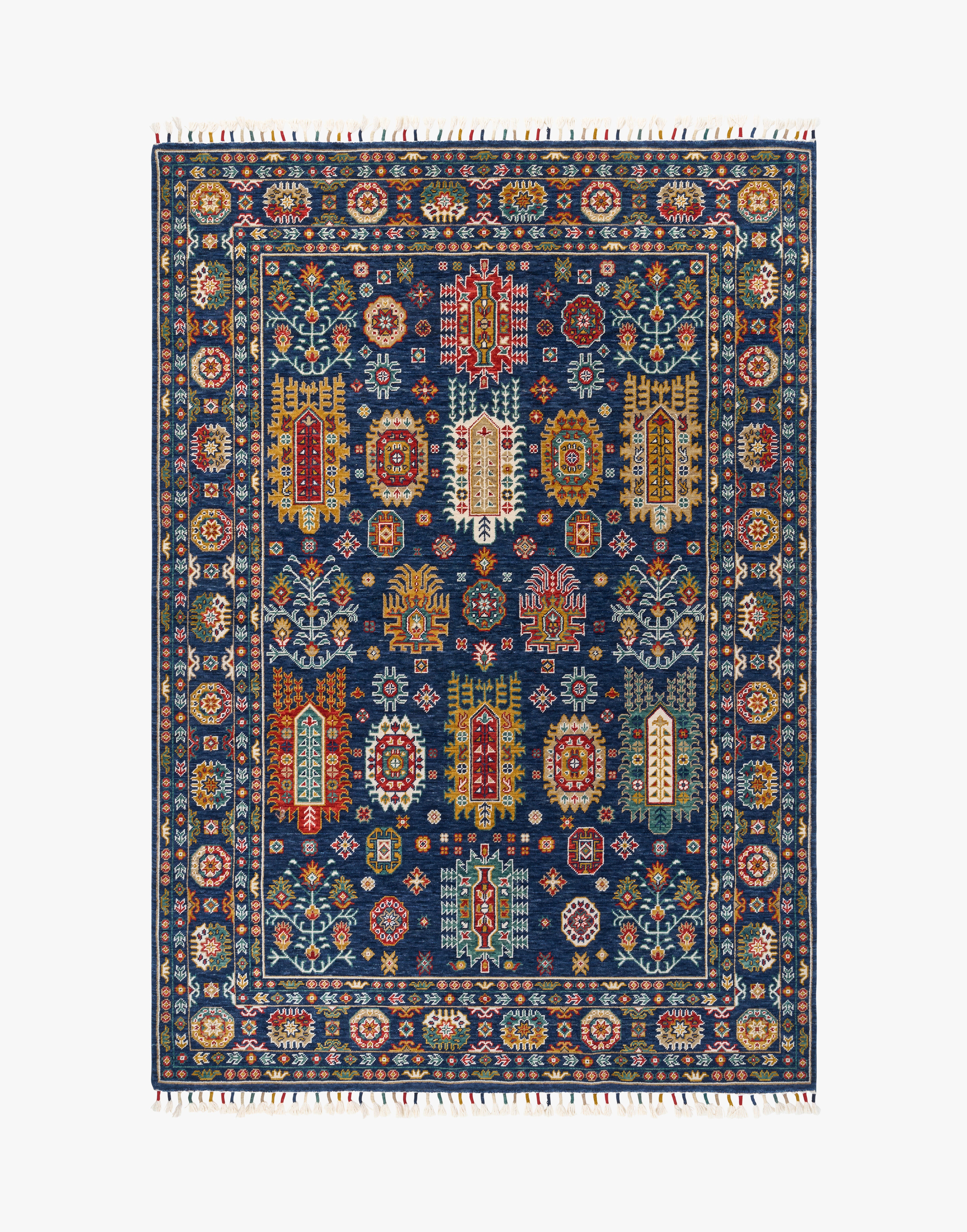 Malaki Kazak Blue Rug