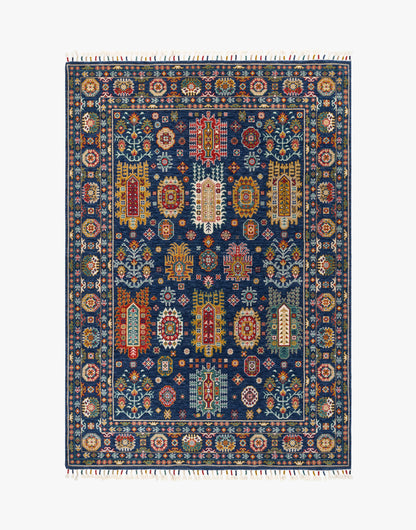 Malaki Kazak Blue Rug