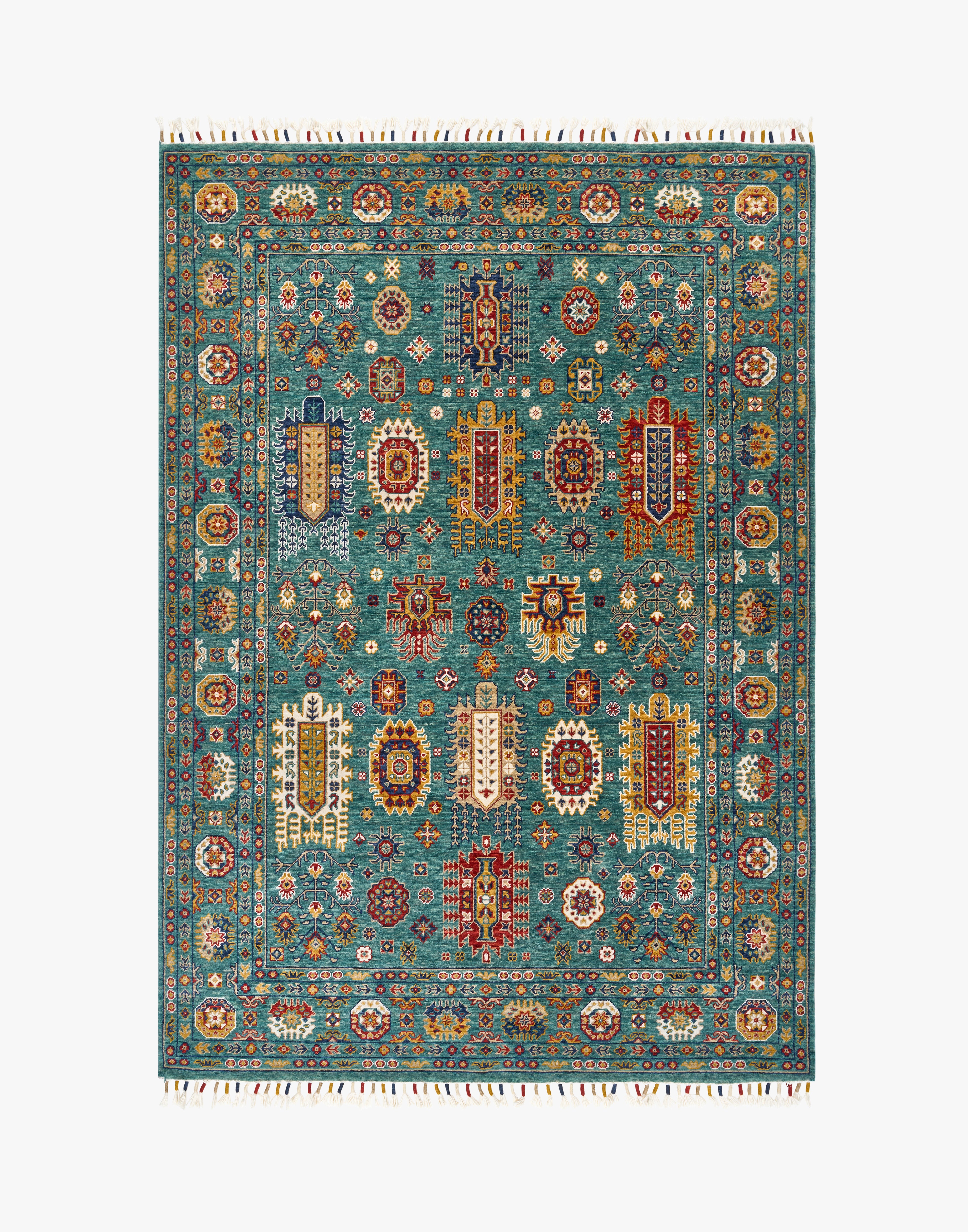 Malaki Kazak Green Rug