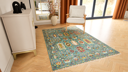 Malaki Kazak Green Rug