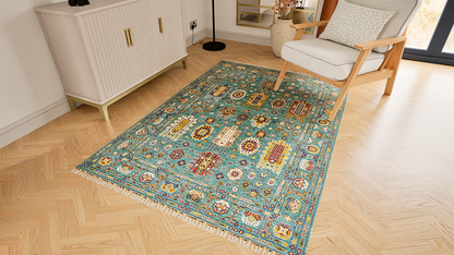 Malaki Kazak Green Rug