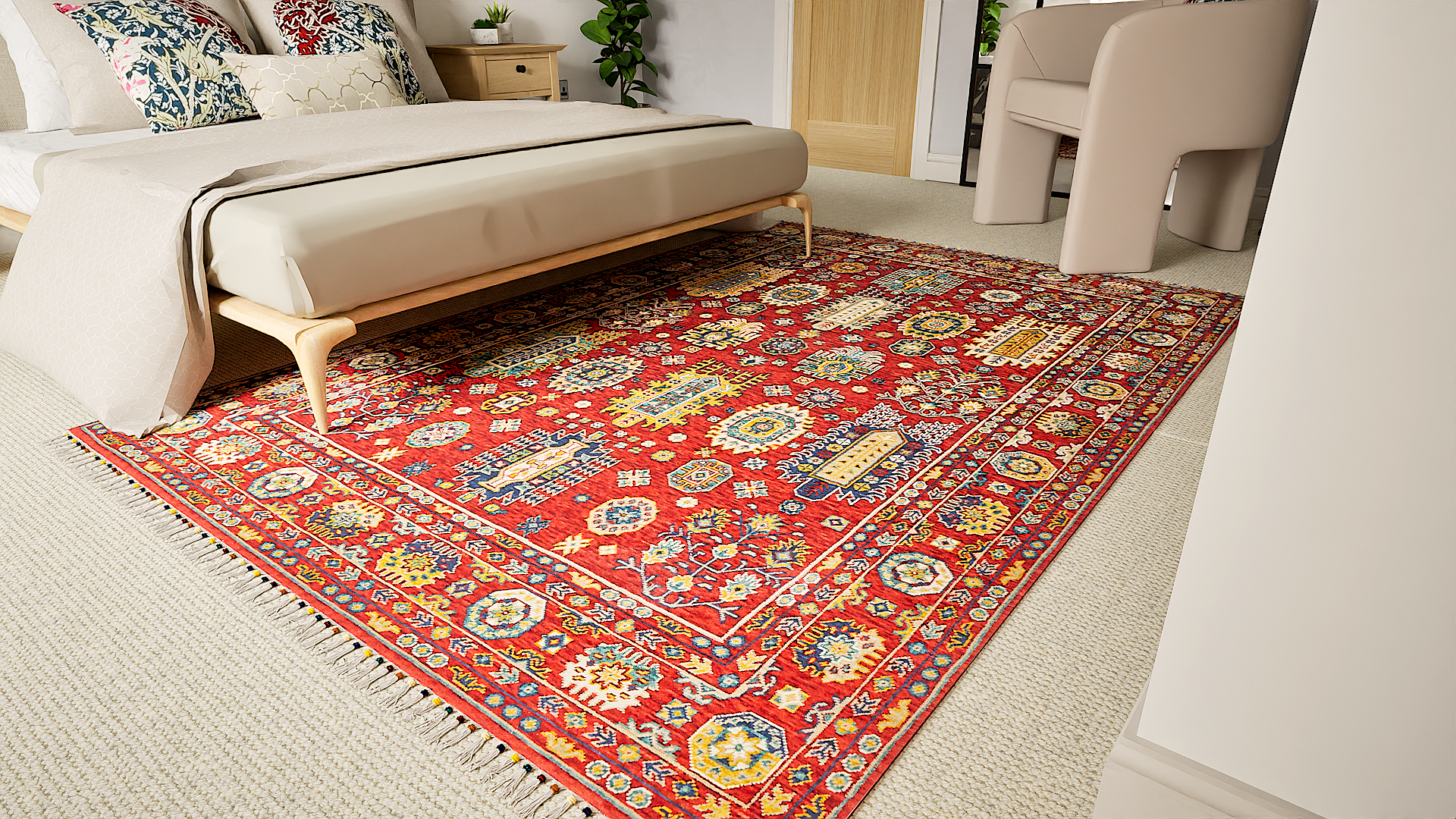 Malaki Kazak Red Rug