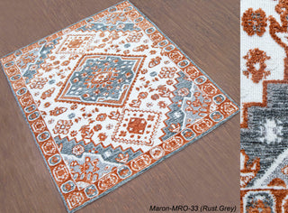 Designer Inspired Samples - Maron Rust Grey - 1.80 X 1.20