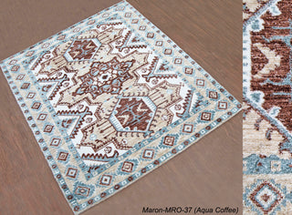 Designer Inspired Samples - Maron Aqua Coffee - 1.80 X 1.20