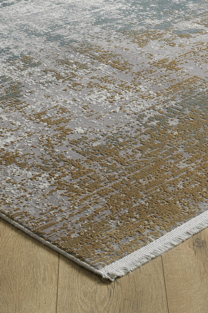 Toros Distressed Ombre Gold / Silver Rug
