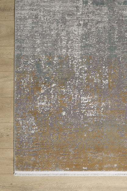 Toros Distressed Ombre Gold / Silver Rug
