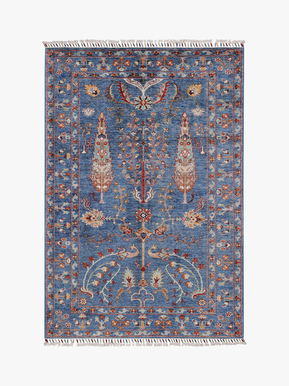 Pictorial Grove Blue Rug