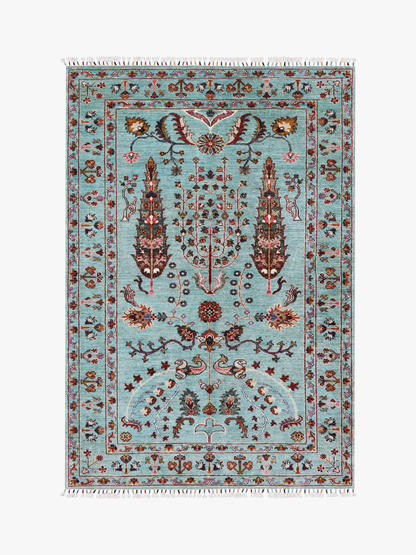 Pictorial Grove Aqua Rug