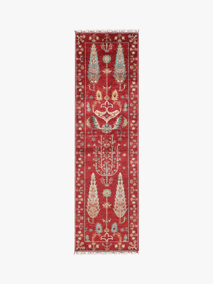 Pictorial Grove Red Rug