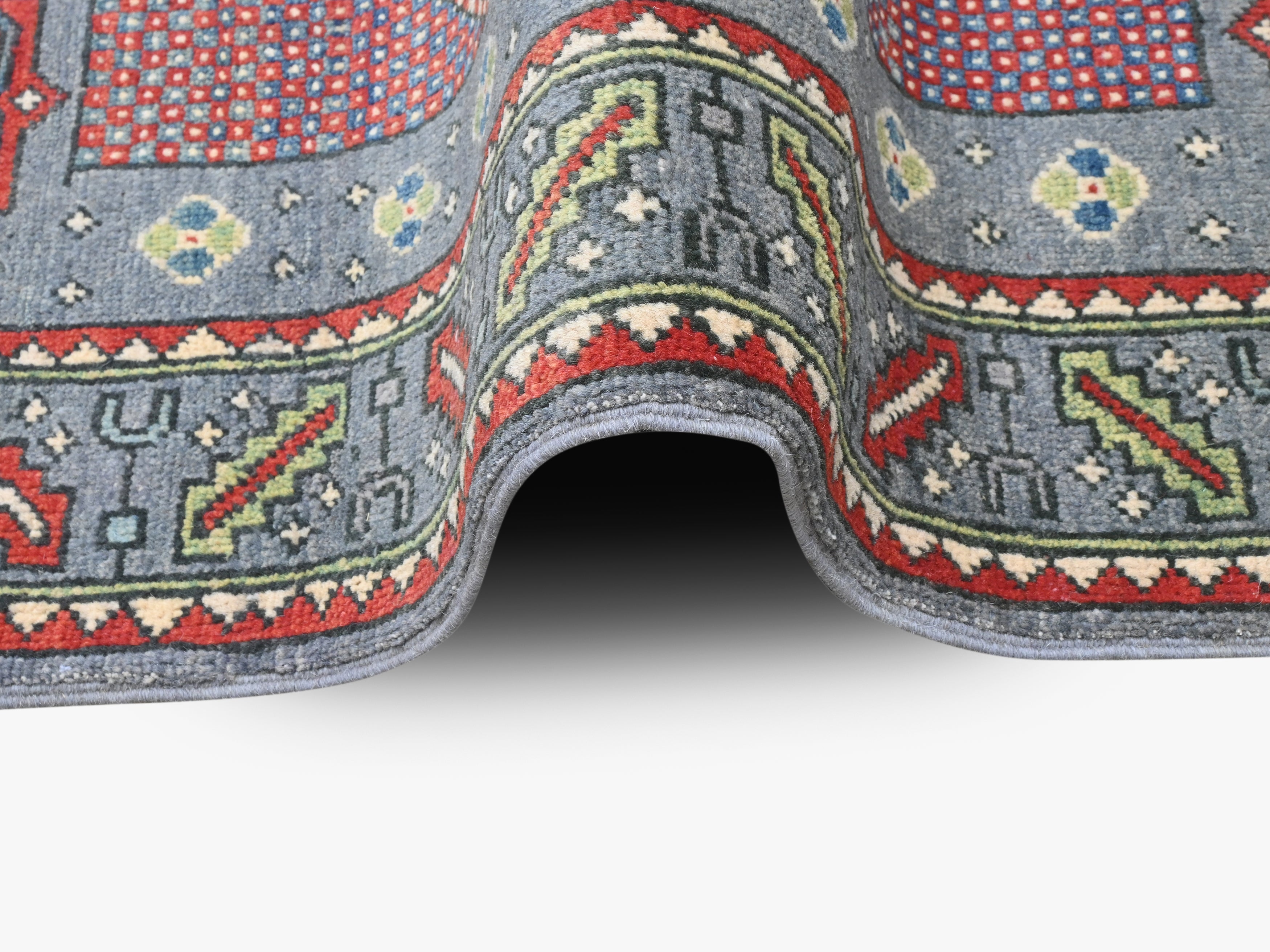 Kazak Grey Rug PC 54337 - 1.65m X 1.25m
