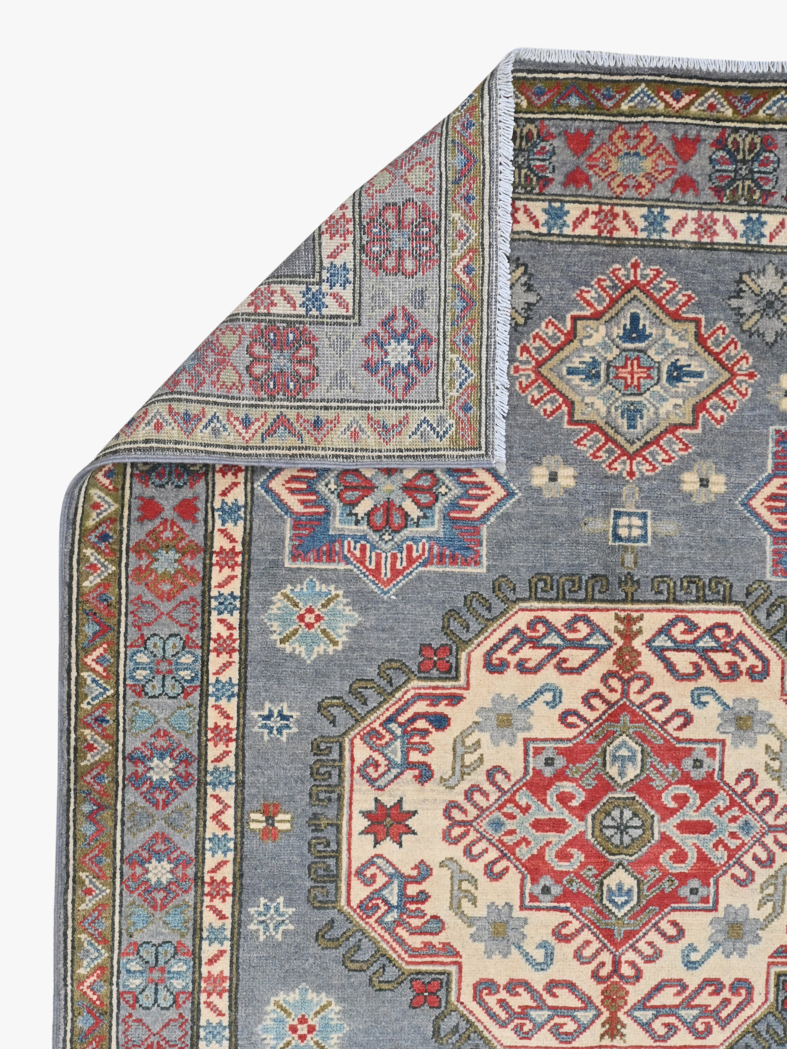 Kazak Grey Rug PC 54343 - 1.73m X 1.25m
