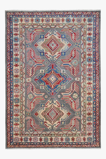 Kazak Grey Rug PC 54338 - 1.83m X 1.23m