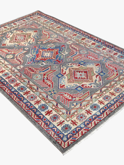 Kazak Grey Rug PC 54338 - 1.83m X 1.23m