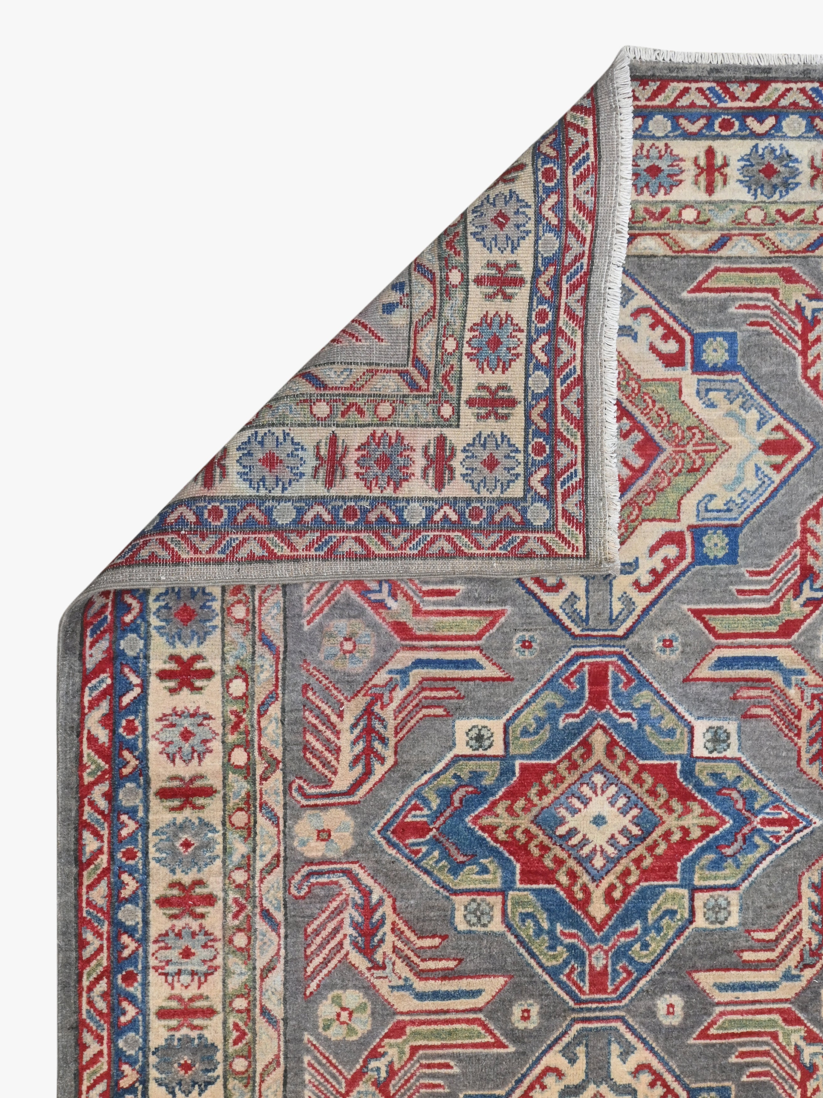 Kazak Grey Rug PC 54338 - 1.83m X 1.23m