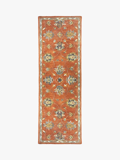 Sarnath Rust Runner Rug