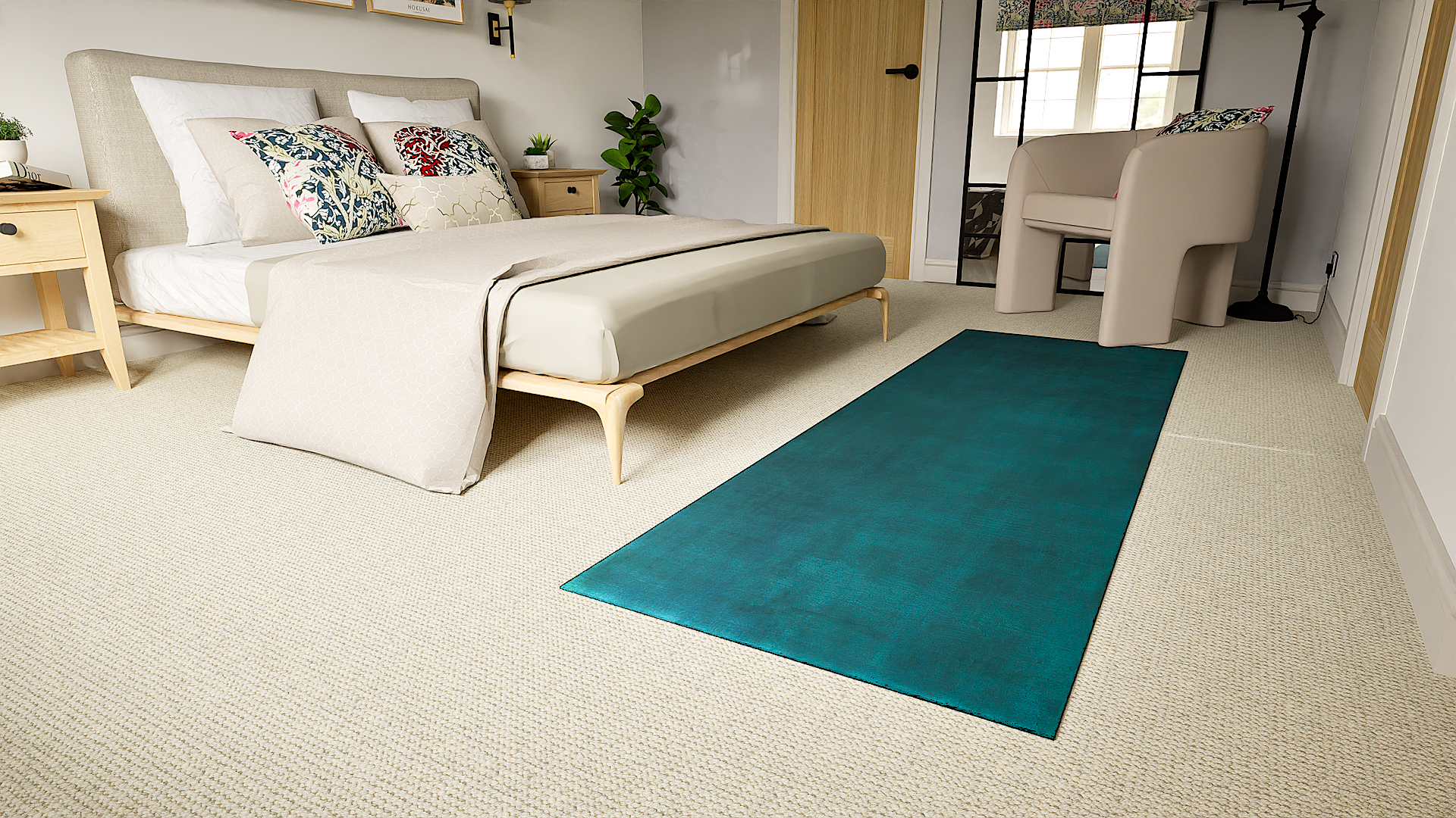 Savannah Peacock Runner Rug