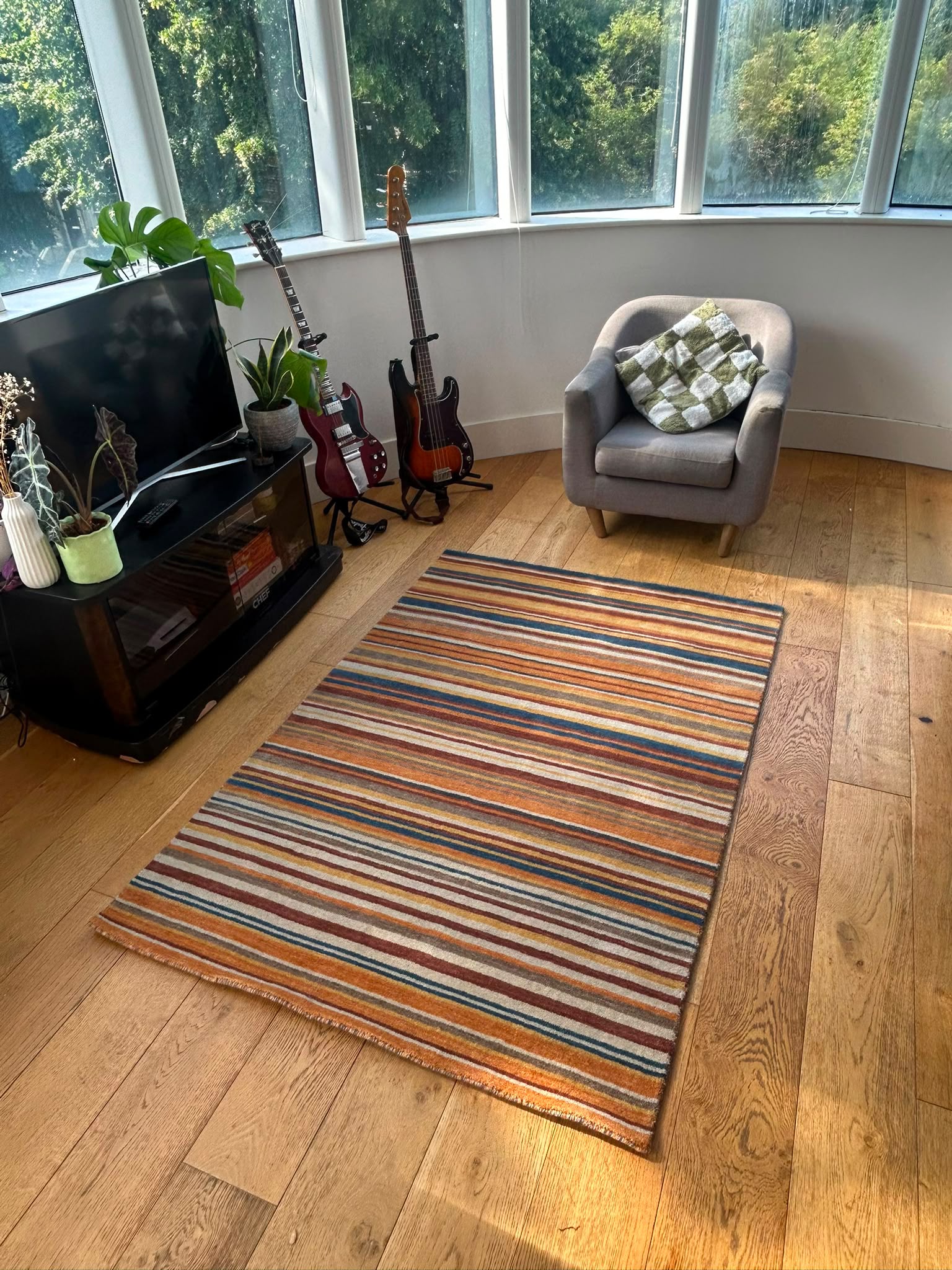 Spice Paprika Stripe Rug