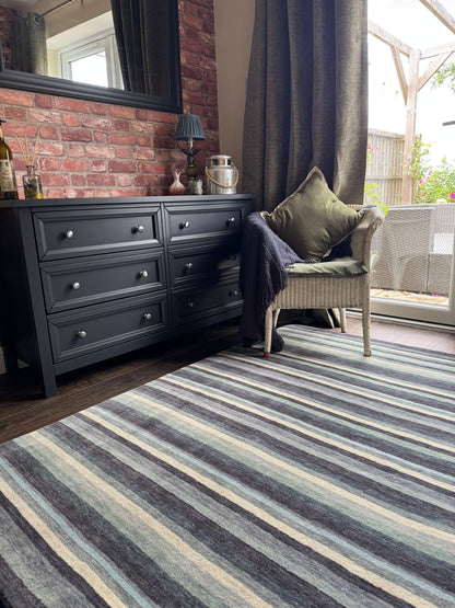 Spice Pepper Stripe Rug
