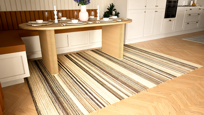 Spice Nutmeg Stripe Rug