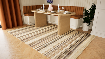 Spice Nutmeg Stripe Rug
