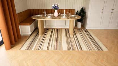 Spice Nutmeg Stripe Rug