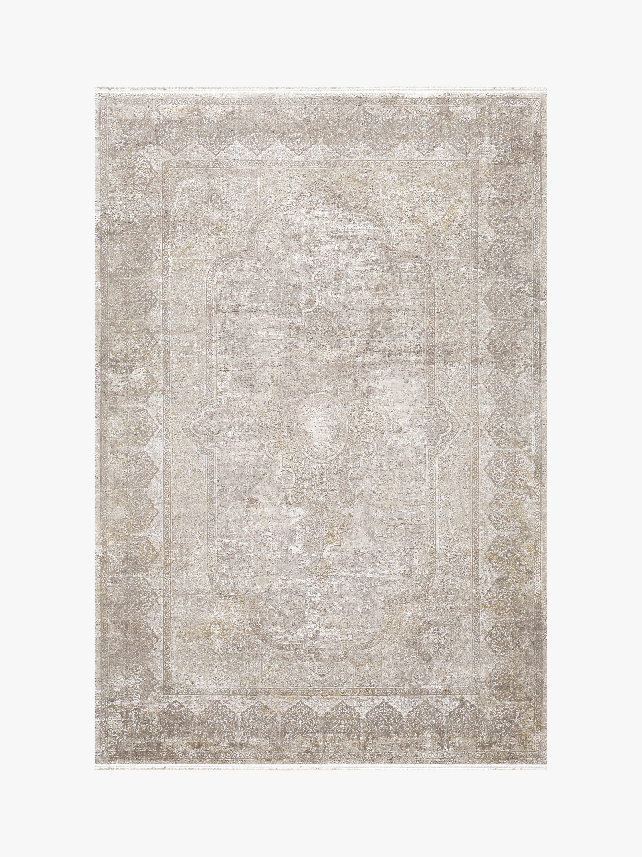 Toros Distressed Medallion Natural Rug
