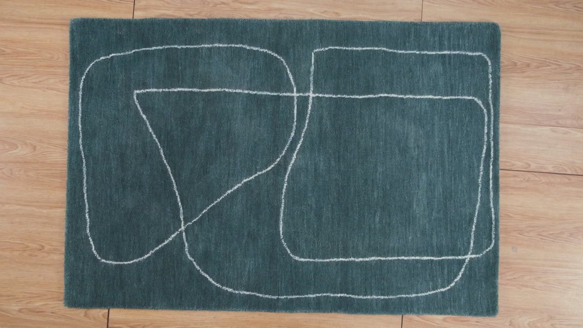 Devonshire Affon Teal Rug