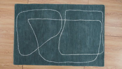 Devonshire Affon Teal Rug