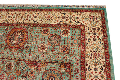 Mamluk Green Rug PC 50251 - 3.14m X 2.49m