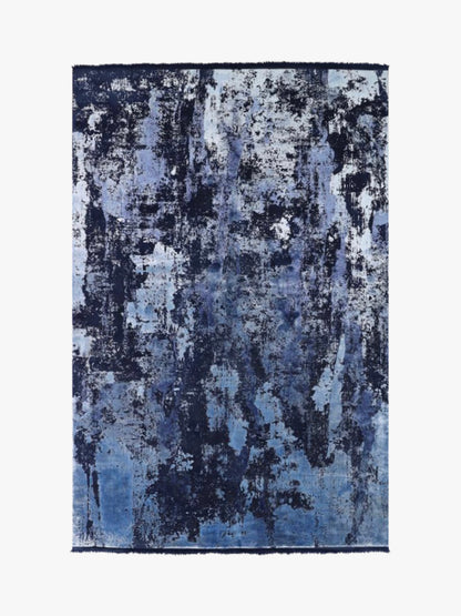 Toros Distressed Abstract Ink Overdyed Rug