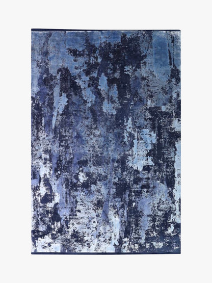 Toros Distressed Abstract Ink Overdyed Rug
