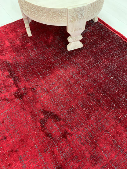 Colore Distressed Claret Rug
