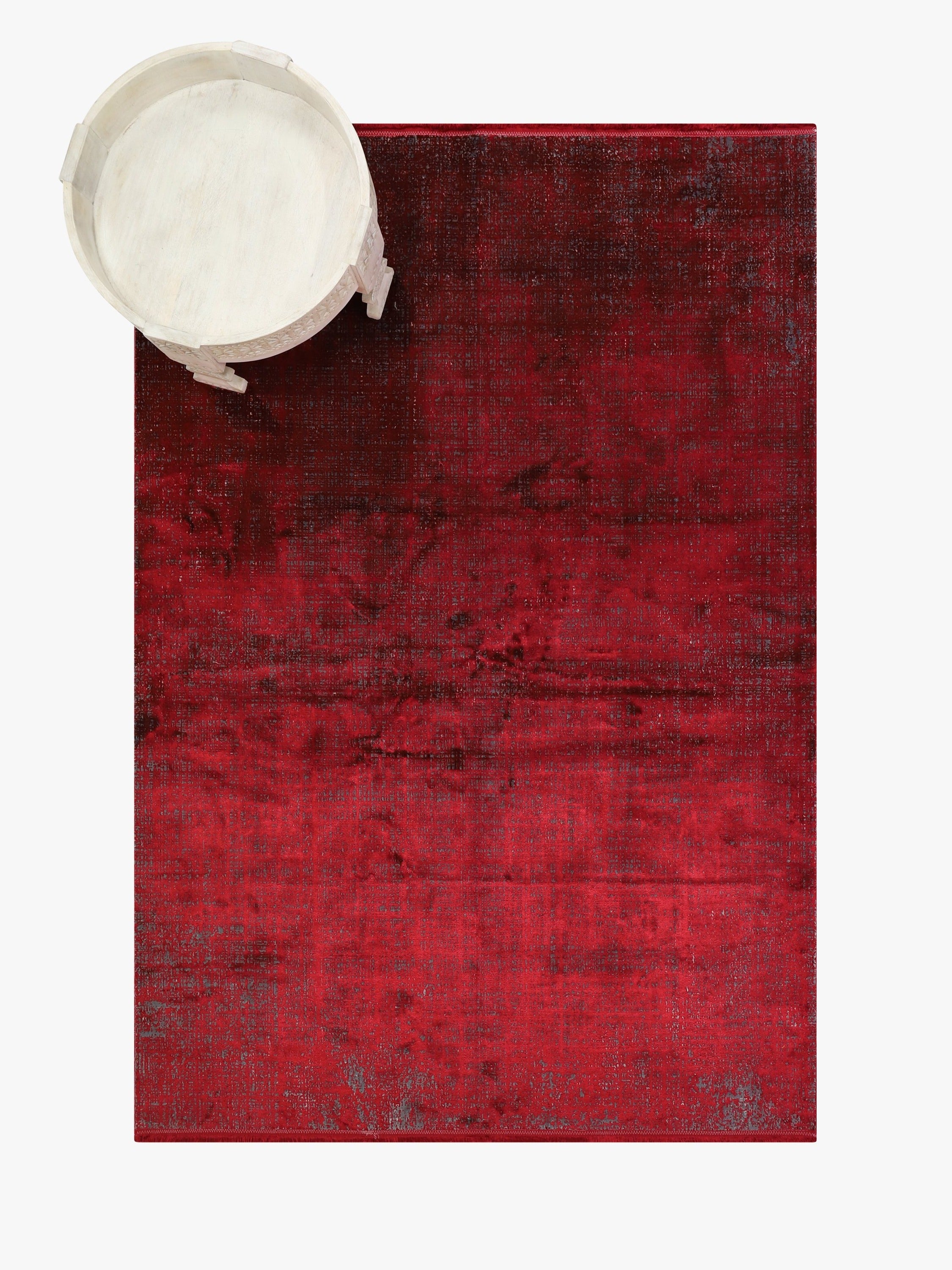 Colore Distressed Claret Rug