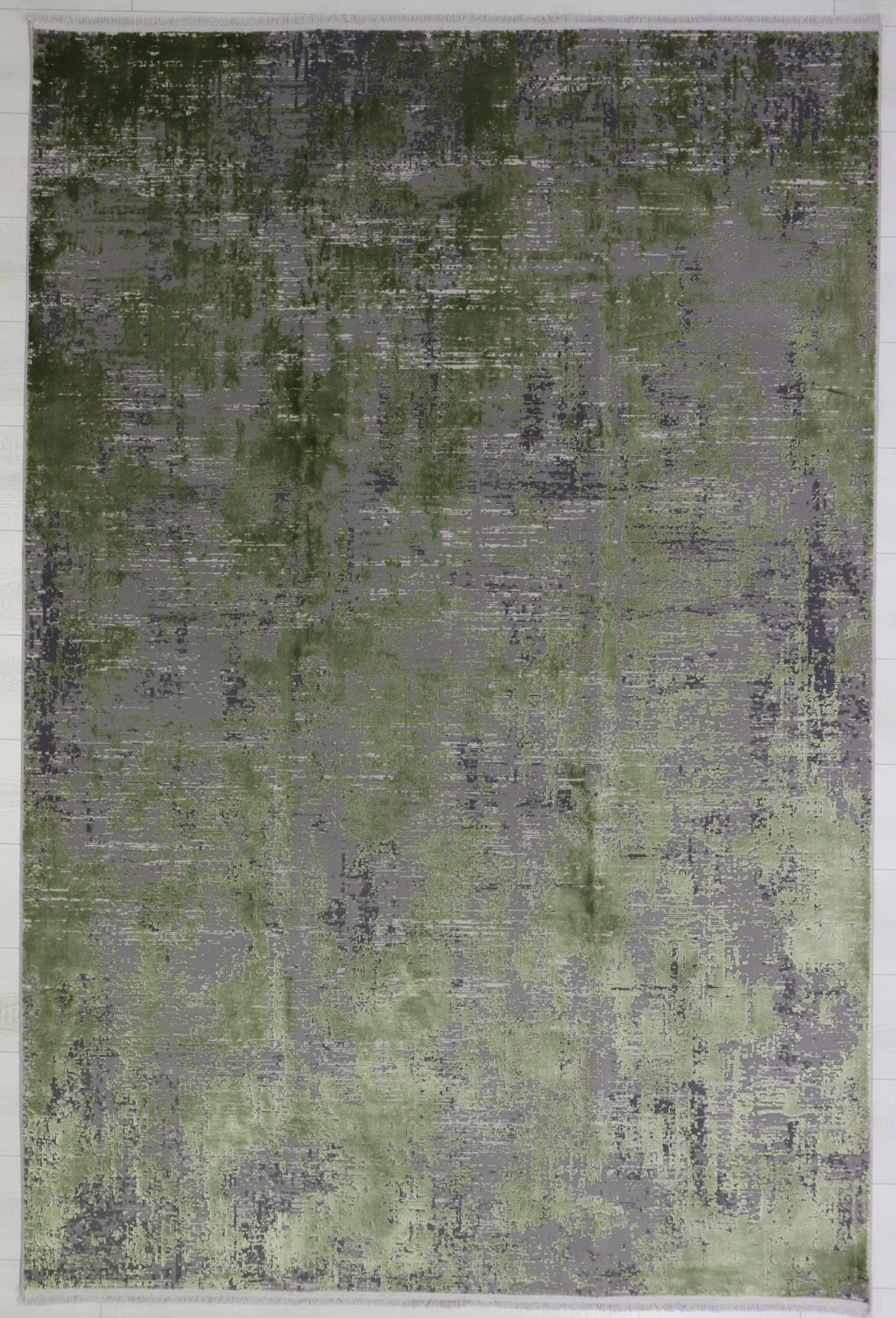 Toros Distressed Ombre Green Rug