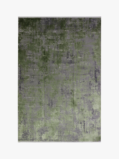 Toros Distressed Ombre Green Rug