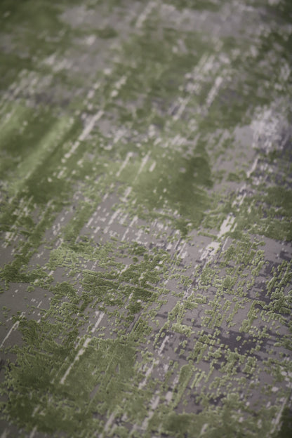 Toros Distressed Ombre Green Rug
