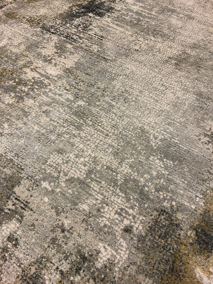 Toros Distressed Illusion Frost Grey Rug