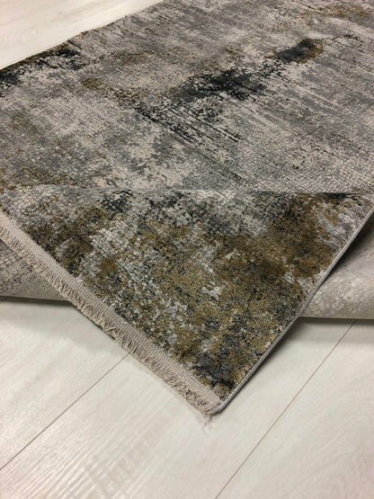 Toros Distressed Illusion Frost Grey Rug