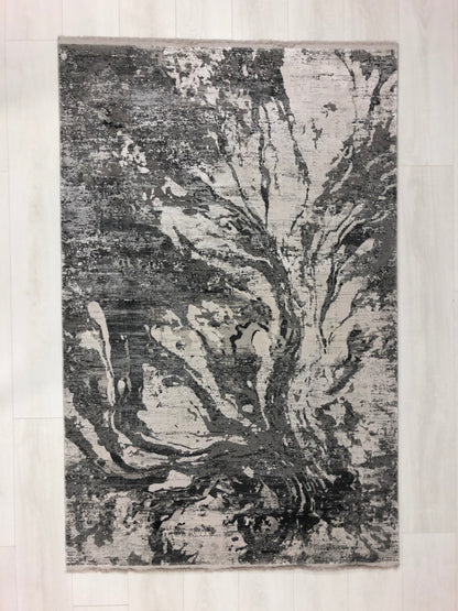 Toros Distressed Abyss Frost Grey Rug