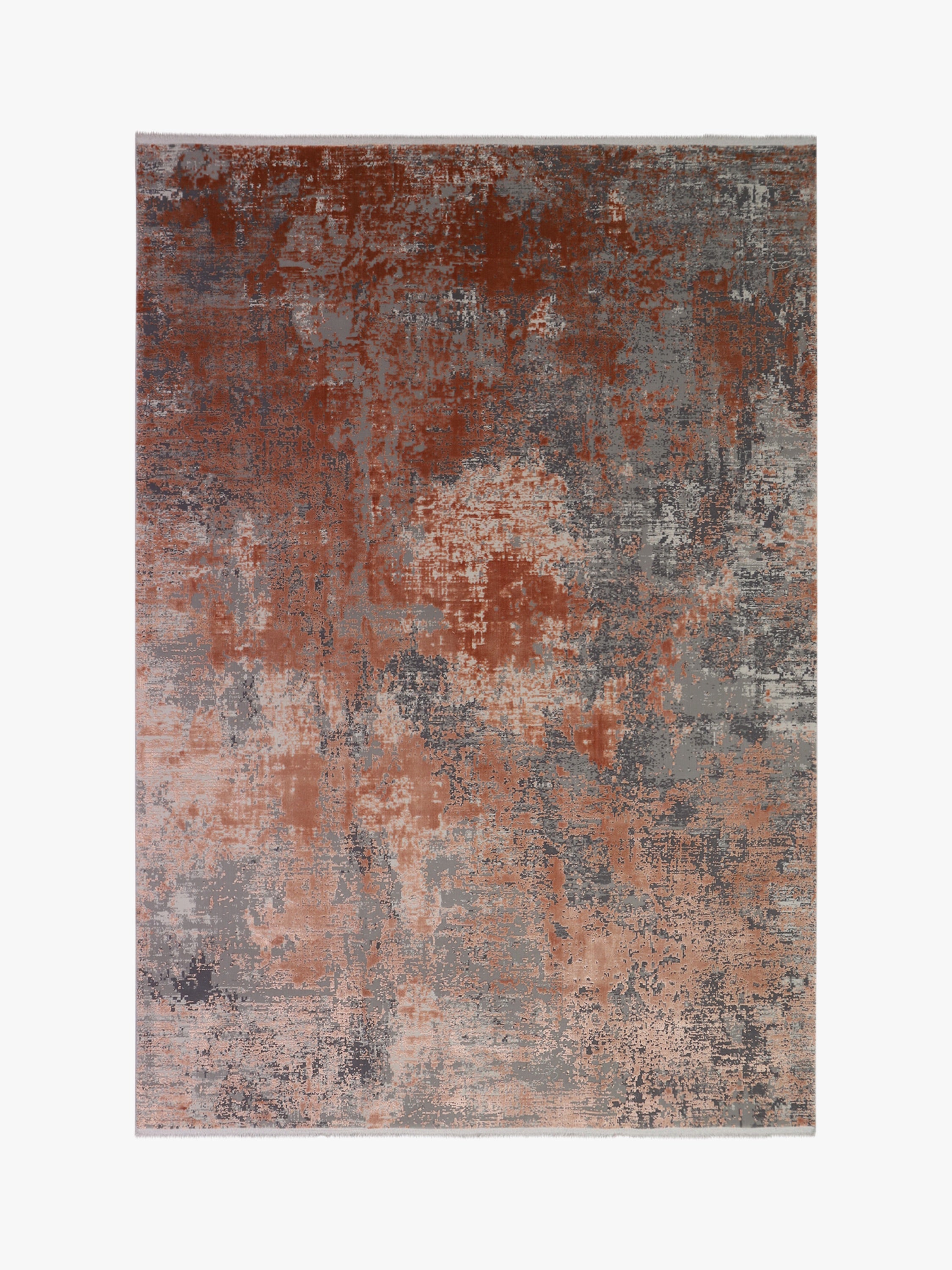 Toros Distressed Ombre Terracotta Pink Rug
